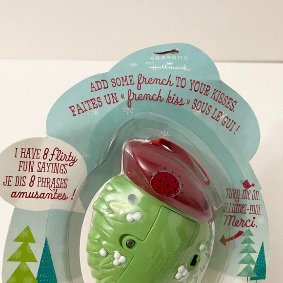Hallmark Talking Mistletoe Motion Activated French Accent Damaged Packaging - Picture 11 of 16